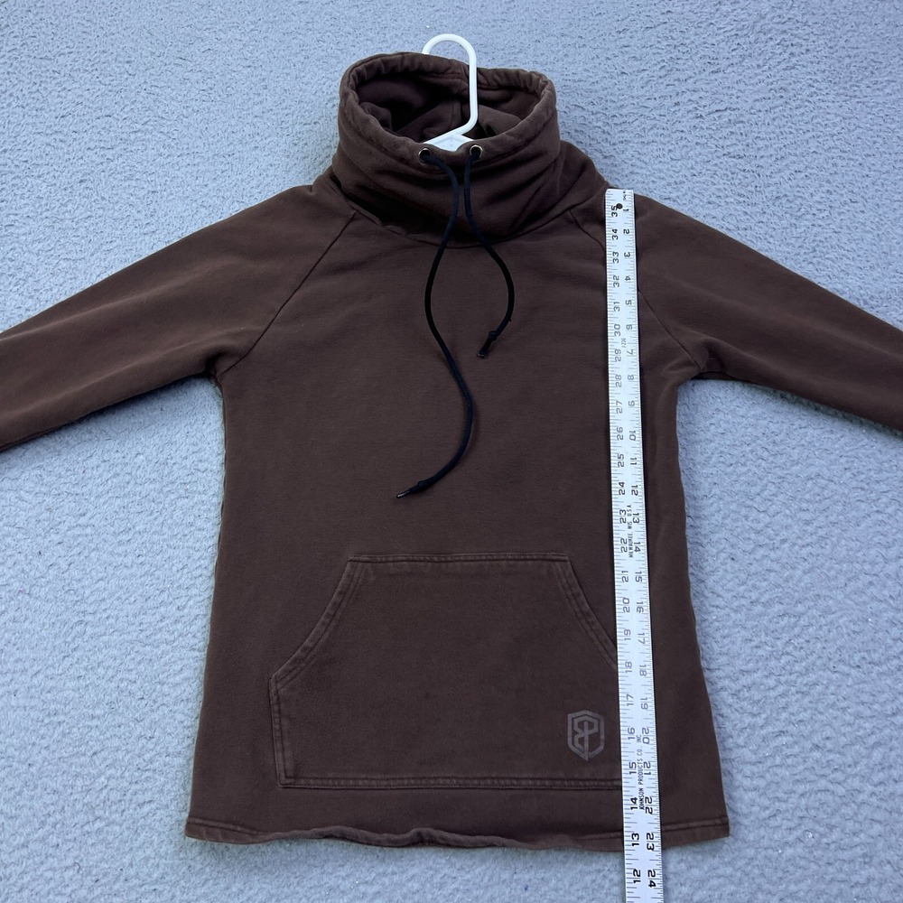 Born Primitive Cowl at the Full Moon Sweatshirt Womens S Brown Pullover Slim Fit - Picture 5 of 9